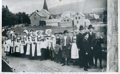 Jonsokbryllup på Vossevangen ca 1900